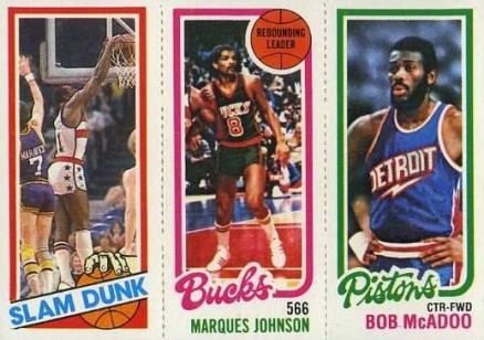 1980 Topps Hayes/Johnson/McAdoo #66 Basketball Card