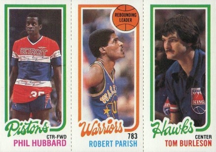 1980 Topps Hubbard/Parish/Burleson #68 Basketball Card