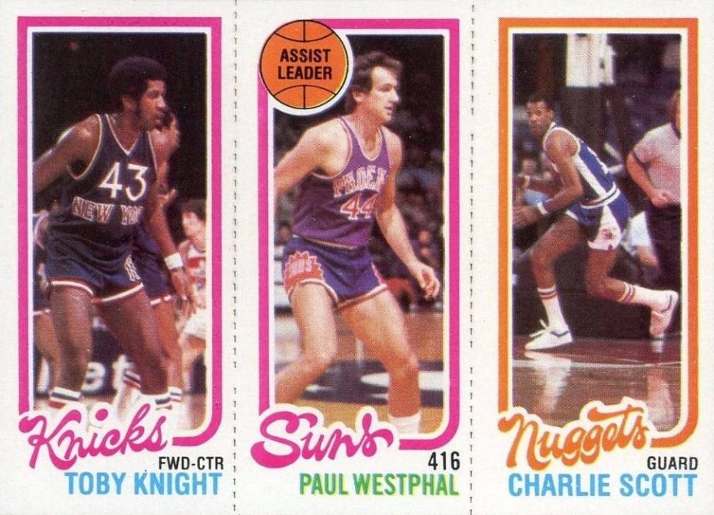 1980 Topps Knight/Westpahl/Scott #88 Basketball Card