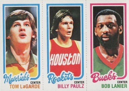 1980 Topps LaGarde/Paulz/Lanier # Basketball Card