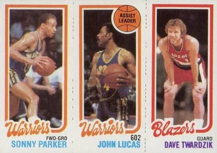1980 Topps Parker/Lucas/Twardzik #127 Basketball Card
