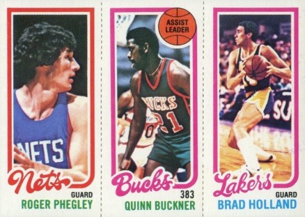 1980 Topps Phegley/Buckner/Holland #129 Basketball Card