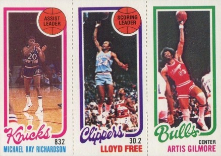 1980 Topps Richardson/Free/Gilmore #137 Basketball Card