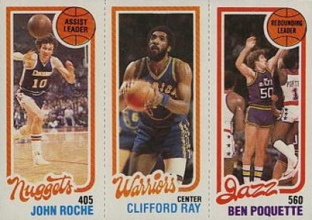 1980 Topps Roche/Ray/Poquette #143 Basketball Card