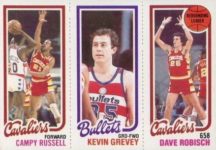 1980 Topps Russell/Grevey/Robisch #149 Basketball Card