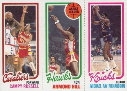 1980 Topps Russell/Hill/Richardson #150 Basketball Card