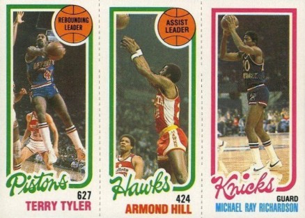 1980 Topps Tyler/Hill/Richardson #157 Basketball Card