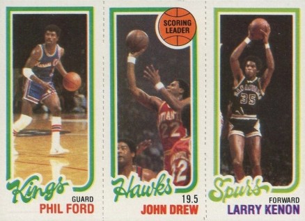 1980 Topps Ford/Drew/Kenon #58 Basketball Card