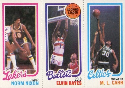 1980 Topps Nixon/Hayes/Carr #121 Basketball Card