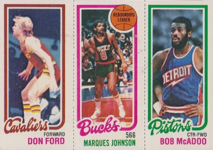 1980 Topps Ford/Johnson/McAdoo #59 Basketball Card
