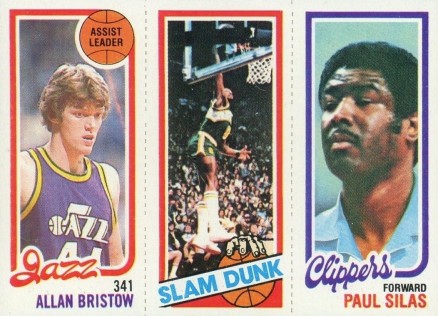1980 Topps Bristow/Shelton/Silas #24 Basketball Card