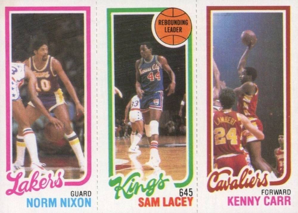 1980 Topps Nixon/Lacey/Carr #122 Basketball Card