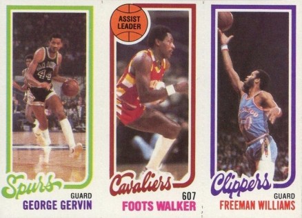 1980 Topps Gervin/Walker/Williams #62 Basketball Card