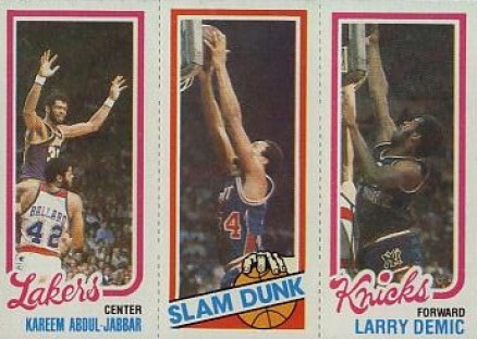 1980 Topps Abdul-Jabbar/Shumate/Demic #3 Basketball Card