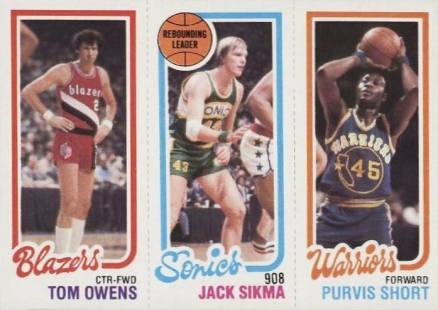 1980 Topps Owens/Sikma/Short #124 Basketball Card