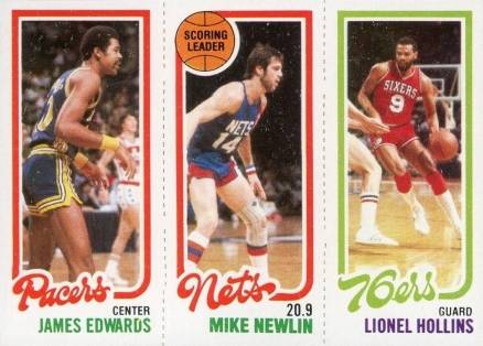 1980 Topps Edwards/Newlin/Hollins #52 Basketball Card