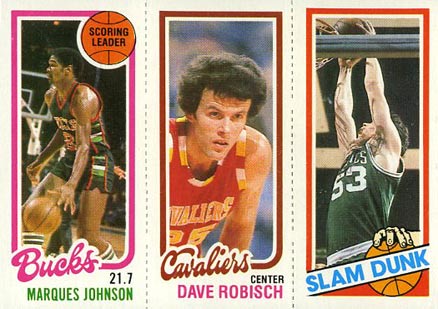 1980 Topps Johnson/Robisch/Robey #71 Basketball Card
