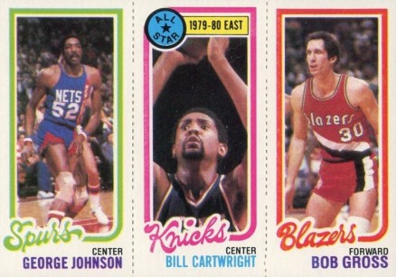 1980 Topps Johnson/Cartwright/Gross #73 Basketball Card