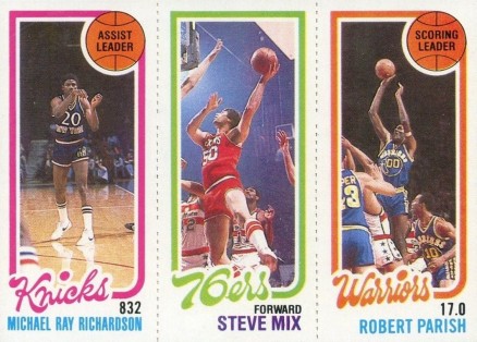 1980 Topps Richardson/Mix/Parish #138 Basketball Card