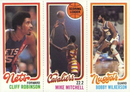 1980 Topps Robinson/Mitchell/Wilkerson #142 Basketball Card