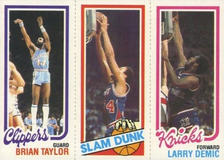 1980 Topps Taylor/Shumate/Demic #154 Basketball Card
