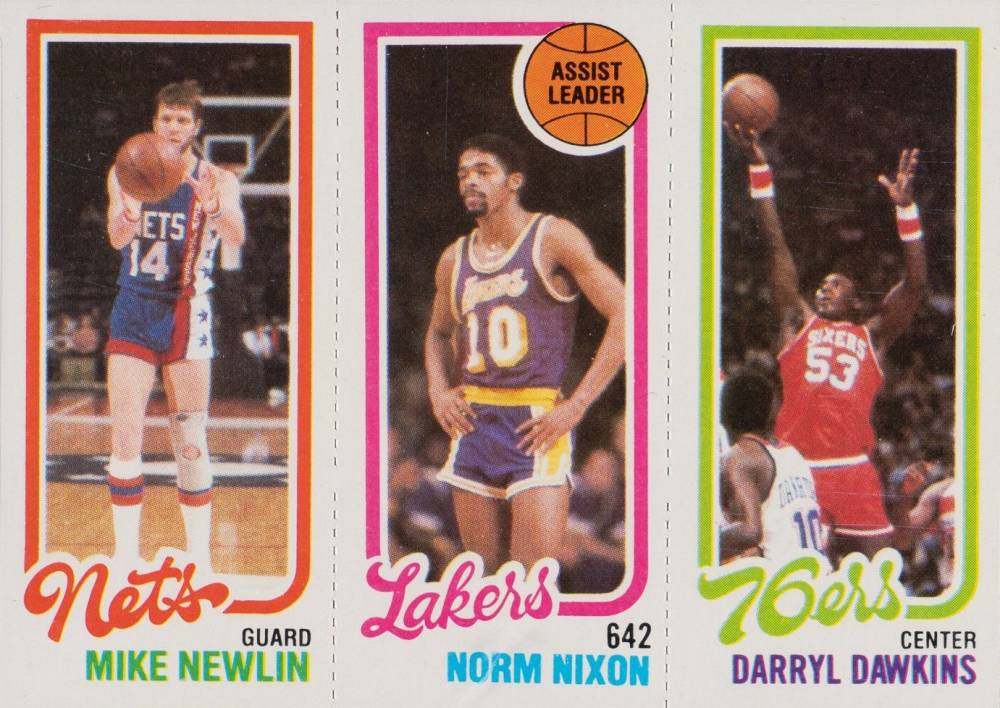 1980 Topps Newlin/Nixon/Dawkins #119 Basketball Card