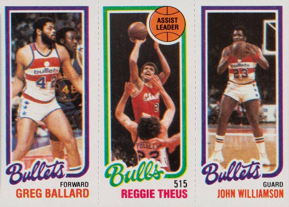 1980 Topps Ballard/Theus/Williamson #8 Basketball Card