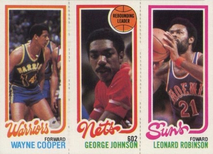 1980 Topps Cooper/Johnson/Robinson #42 Basketball Card