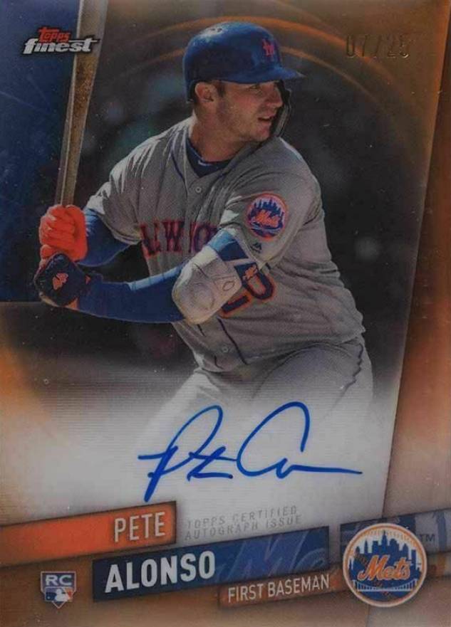 2019 Finest Autographs Pete Alonso #FA-PA Baseball Card