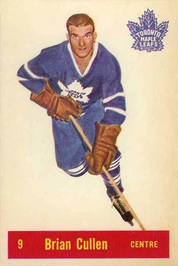 1957 Parkhurst Brian Cullen #9c Hockey Card