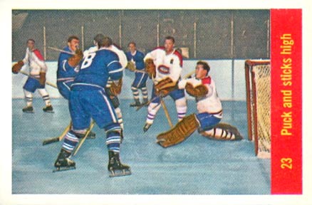 1957 Parkhurst Pucks and Sticks High #23p Hockey Card