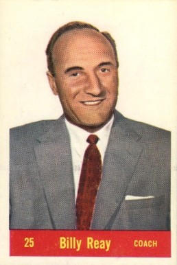 1957 Parkhurst Billy Reay #25r Hockey Card