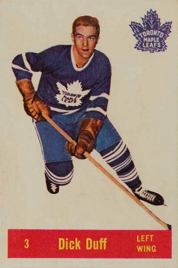 1957 Parkhurst Dick Duff #3d Hockey Card