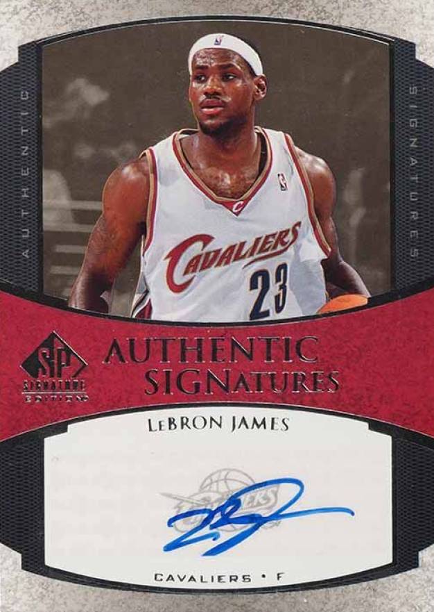 2005 SP Signature Authentic Signature LeBron James #AS-LJ Basketball Card