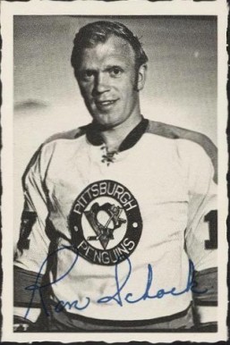 1970 O-Pee-Chee Deckle Edge Ron Schock #9 Hockey Card