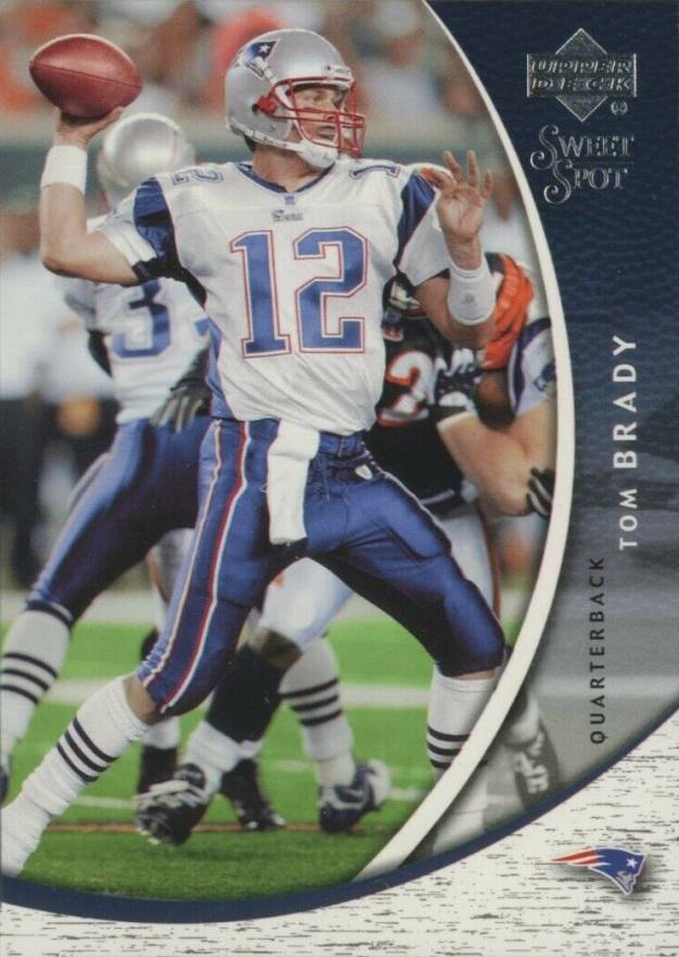 2004 Upper Deck Sweet Spot Tom Brady #57 Football Card