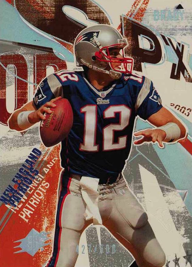 2003 SPx Tom Brady #76 Football Card
