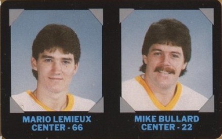 1985 7-Eleven Credit Cards Lemieux/Bullard #15 Hockey Card
