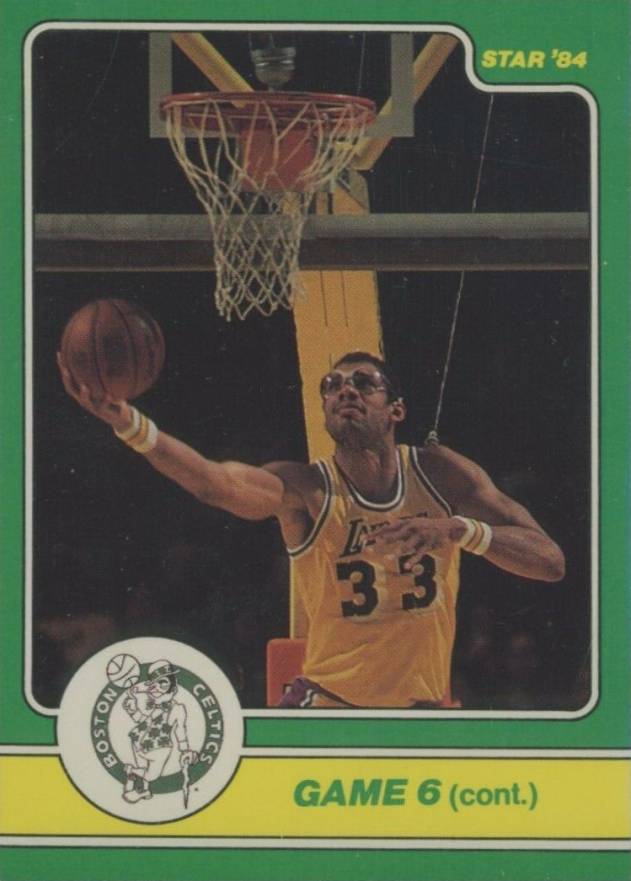 1984 Star Celtics Champions Game 6 (Cont.) #18 Basketball Card
