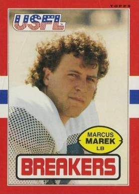1985 Topps USFL Marcus Marek #108 Football Card