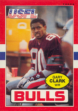 1985 Topps USFL Gary Clark #49 Football Card