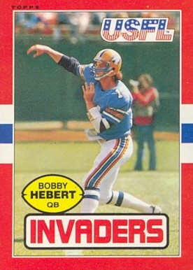1992  BOBBY HEBERT Kenner Starting Lineup Card NEW ORLEANS SAINTS