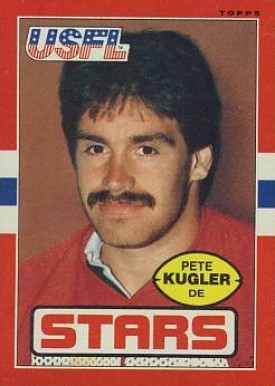 1985 Topps USFL Pete Kugler #16 Football Card