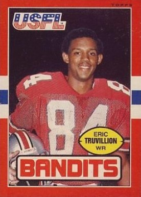 1985 Topps USFL Eric Truvillion #131 Football Card