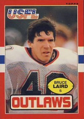 1985 Topps USFL Bruce Laird #3 Football Card