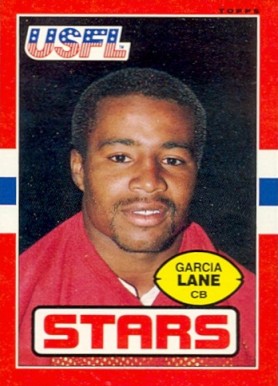 1985 Topps USFL Garcia Lane #17 Football Card