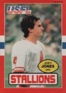 1985 Topps USFL Joey Jones #24 Football Card