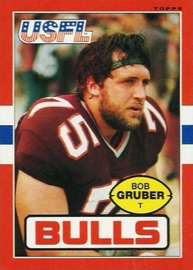 1985 Topps USFL Bob Gruber #53 Football Card