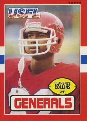 1985 Topps USFL Clarence Collins #79 Football Card