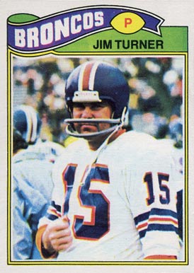1977 Topps Mexican Jim Turner #358 Football Card